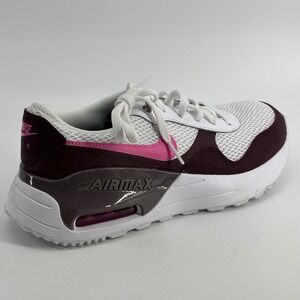 Nike Air Max SYSTM Boys 6Y White Burgundy Pink DQ0284-106 Running Shoes
